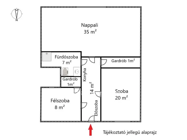 Eladó lakás Budapest VIII. kerület, Józsefváros 84 nm