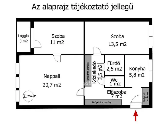 Eladó lakás Budapest XIV. kerület, Rákosfalva 68 nm