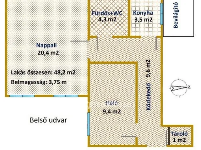 Eladó lakás Budapest VIII. kerület, Józsefváros 46 nm