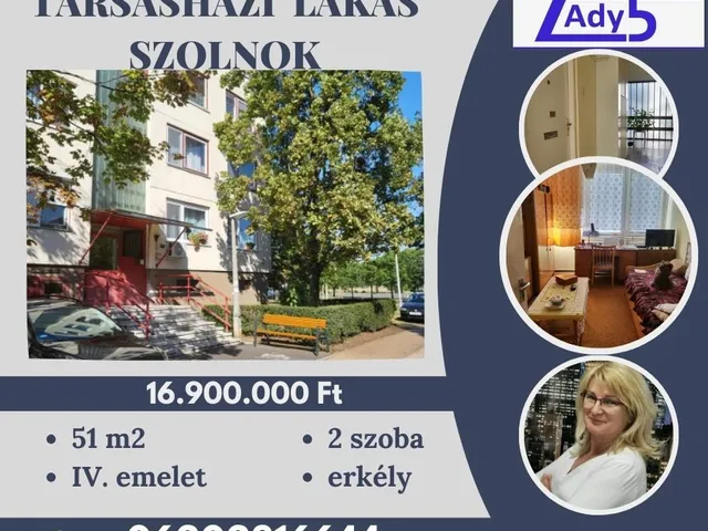 Eladó lakás Szolnok, Széchenyi-lakótelep 51 nm