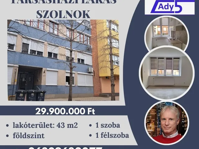 Eladó lakás Szolnok, Belváros 43 nm