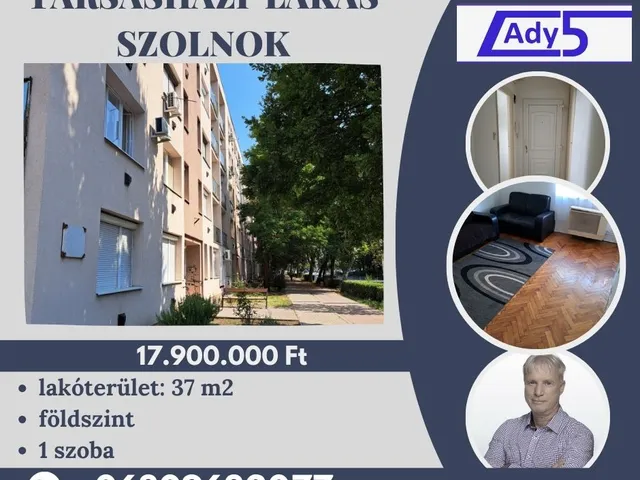 Eladó lakás Szolnok, Belváros 37 nm
