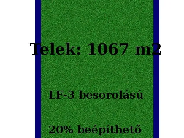 Eladó telek Albertirsa 1067 nm