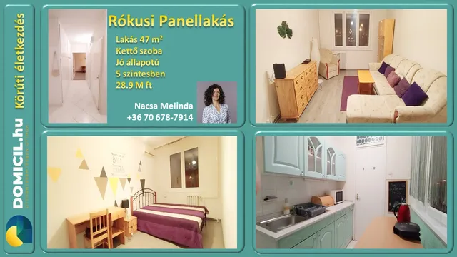 Eladó lakás Szeged, Rókus 47 nm
