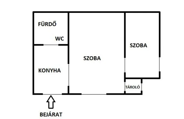 Eladó lakás Budapest VIII. kerület, Magdolna utca 51 nm