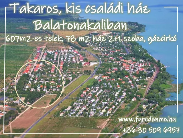 Balatonakali eladó családi ház 4 szobás: 67 millió Ft