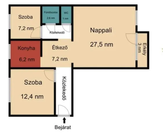 Eladó lakás Budapest III. kerület, Pók utcai lakótelep 67 nm