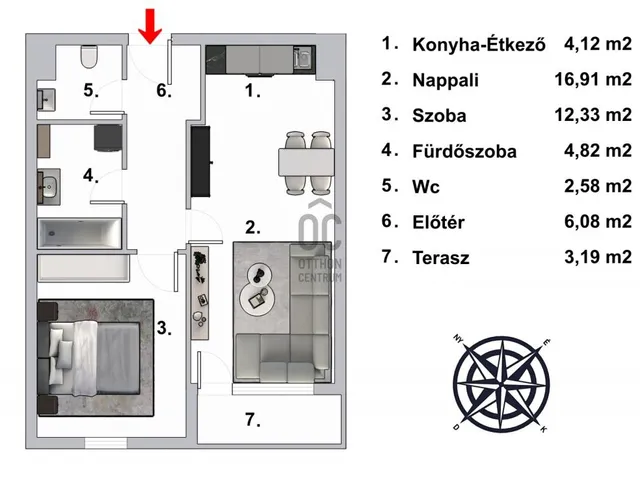 Eladó lakás Budapest XIX. kerület, Felső Kispest 48 nm