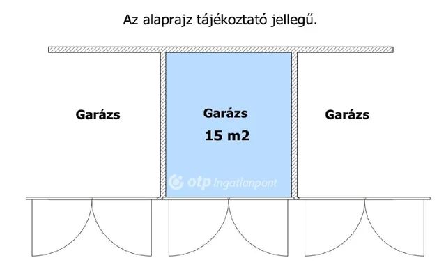 Eladó garázs Szeged, Odessza 15 nm