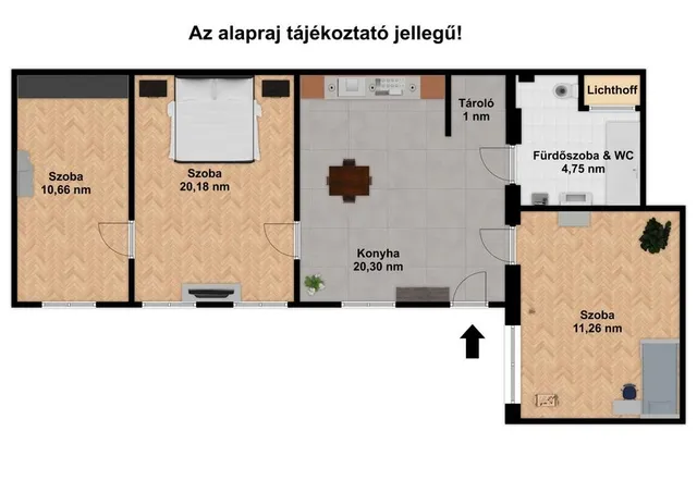 Eladó lakás Budapest V. kerület, Váci utca, turizmus központ 67 nm