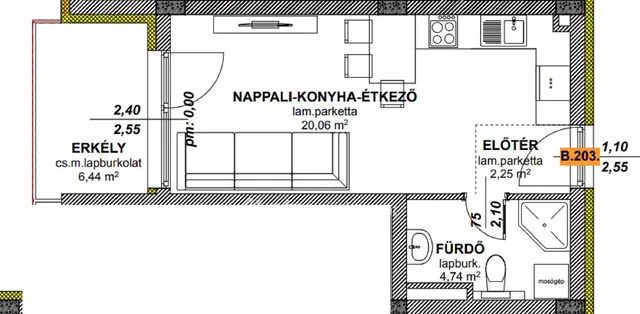 Eladó lakás Fonyód, Standközeli 31 nm