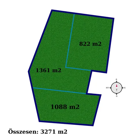 Eladó telek Veszprém 822 nm