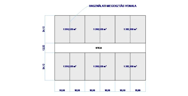 Dunasziget eladó építési telek 1280 m² telekterületű: 50,23 millió Ft