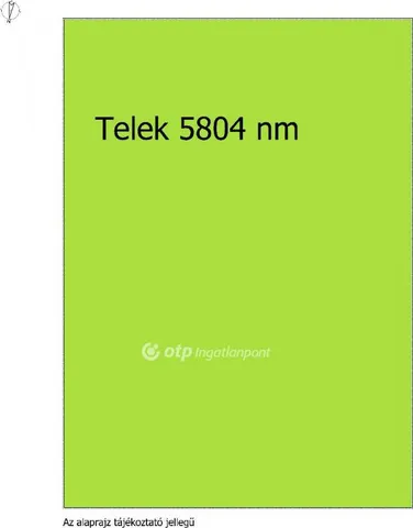 Eladó telek Kakucs 5804 nm