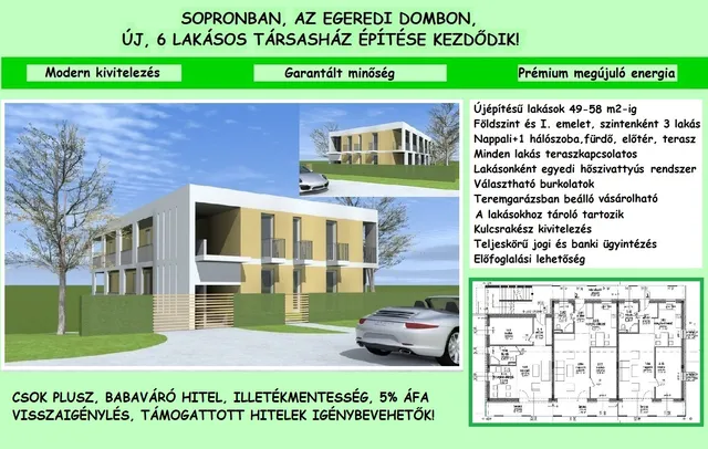 Eladó lakás Sopron 49 nm
