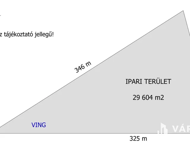 Győr eladó építési telek 29604 m² telekterületű: 209,8 millió Ft