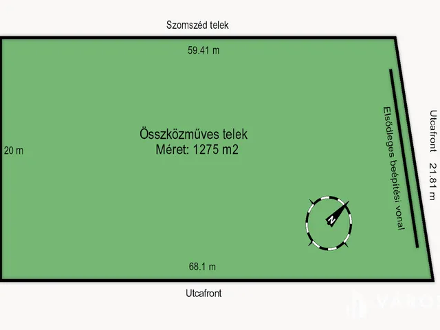 Deszk eladó építési telek 1275 m² telekterületű: 19 millió Ft