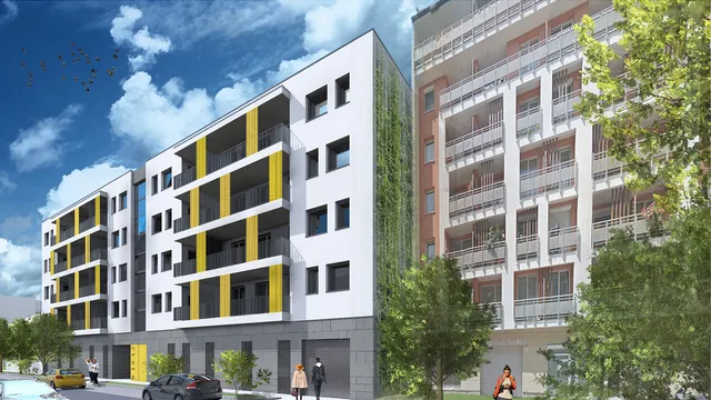 Eladó új építésű lakópark Budapest XIV. kerület, Törökőr, Bíbor utca 10-12 38 nm