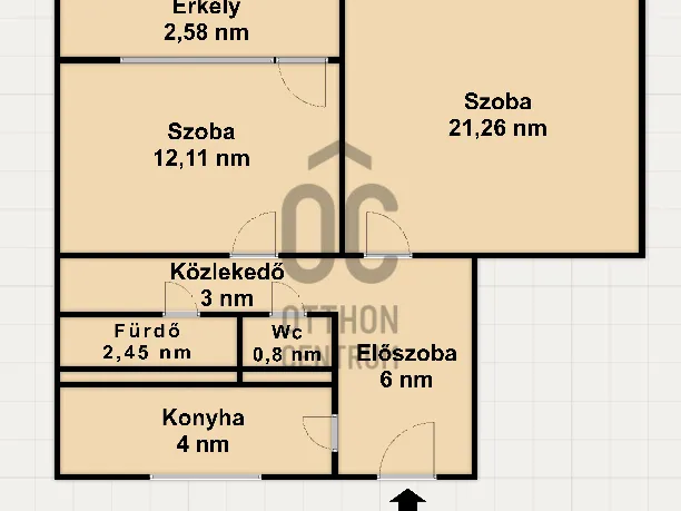 Eladó lakás Budapest X. kerület, Újhegy 50 nm