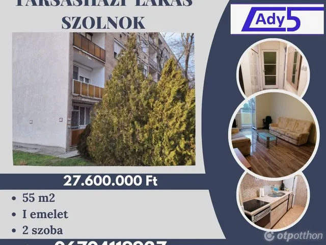 Eladó lakás Szolnok, Belváros 55 nm
