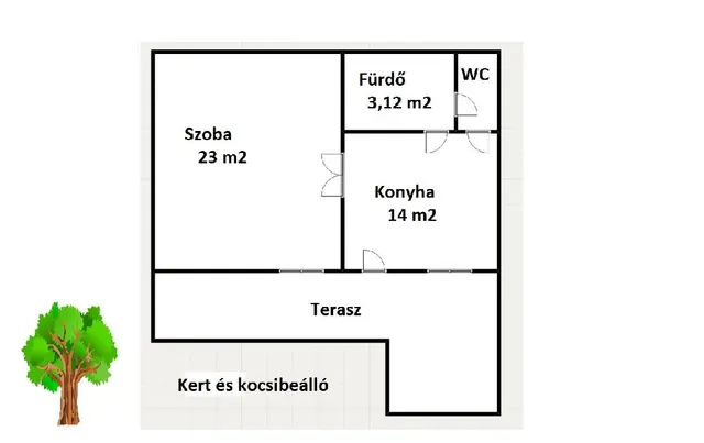 Eladó lakás Budapest XXII. kerület 41 nm