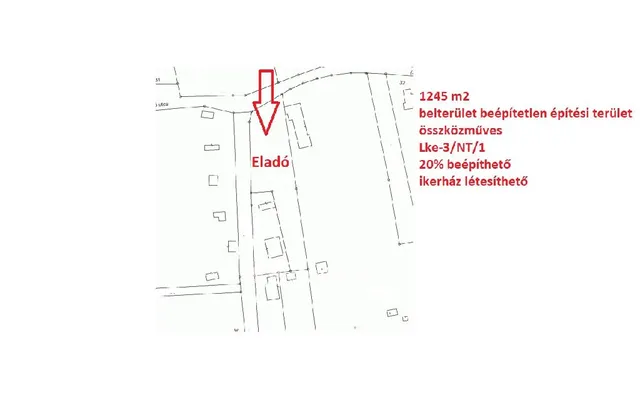 Eladó telek Budapest XXII. kerület, Nagytétény-Óhegy 1352 nm