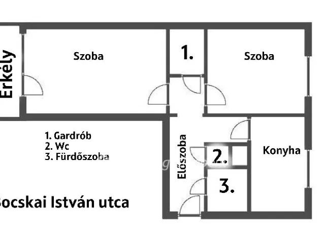 Eladó lakás Miskolc, Belváros 55 nm